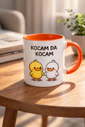 Kocam da Kocam Sevimli Ördek Tasarımlı Fincan - 180 ml